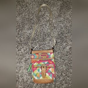 Lily Bloom| Colorful Geometric Pattern Crossbody Bag